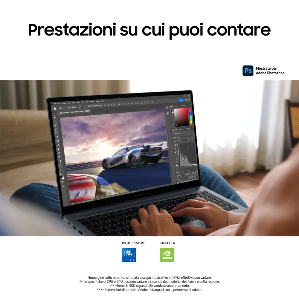 Samsung Galaxy Book4 Intel Core 7 150U Notebook 39,6 cm (15.6") Full HD 16 GB LPDDR4x-SDRAM 1 TB SSD NVIDIA GeForce MX570 Wi-Fi 6 (802.11ax) Windows 11 Pro Grigio