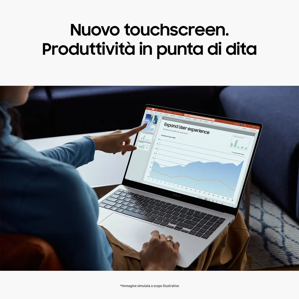 Samsung Galaxy Book4 Pro Intel Core Ultra 7 155H Notebook 40,6 cm (16") Touch screen WQXGA+ 16 GB LPDDR5x-SDRAM 1 TB SSD Wi-Fi 6E (802.11ax) Windows 11 Pro Grigio