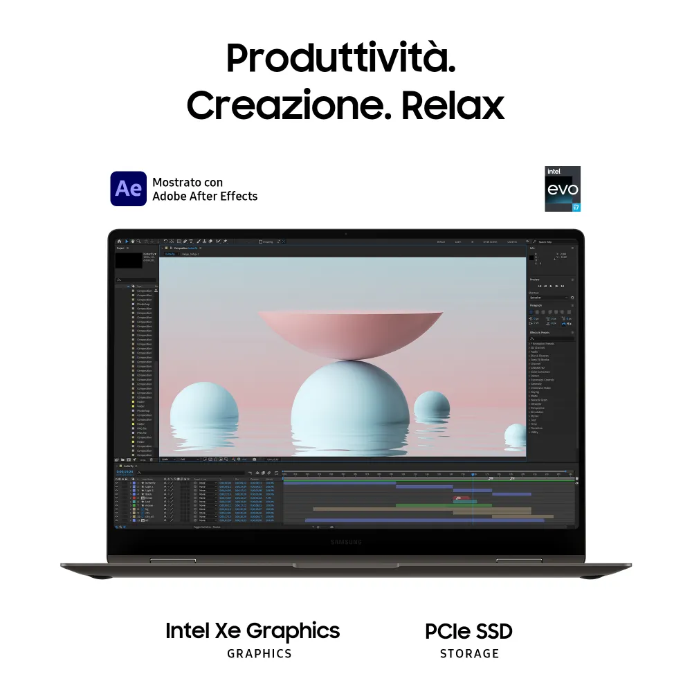 Samsung Galaxy Book3 Pro 360 16" Laptop i7 16GB 512GB Windows 11 Pro Graphite