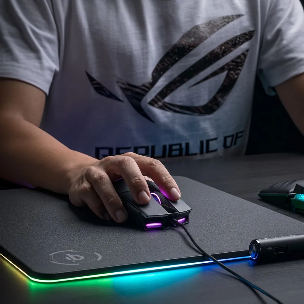 ASUS ROG Strix Impact II mouse Ufficio Ambidestro USB tipo A Ottico 6200 DPI