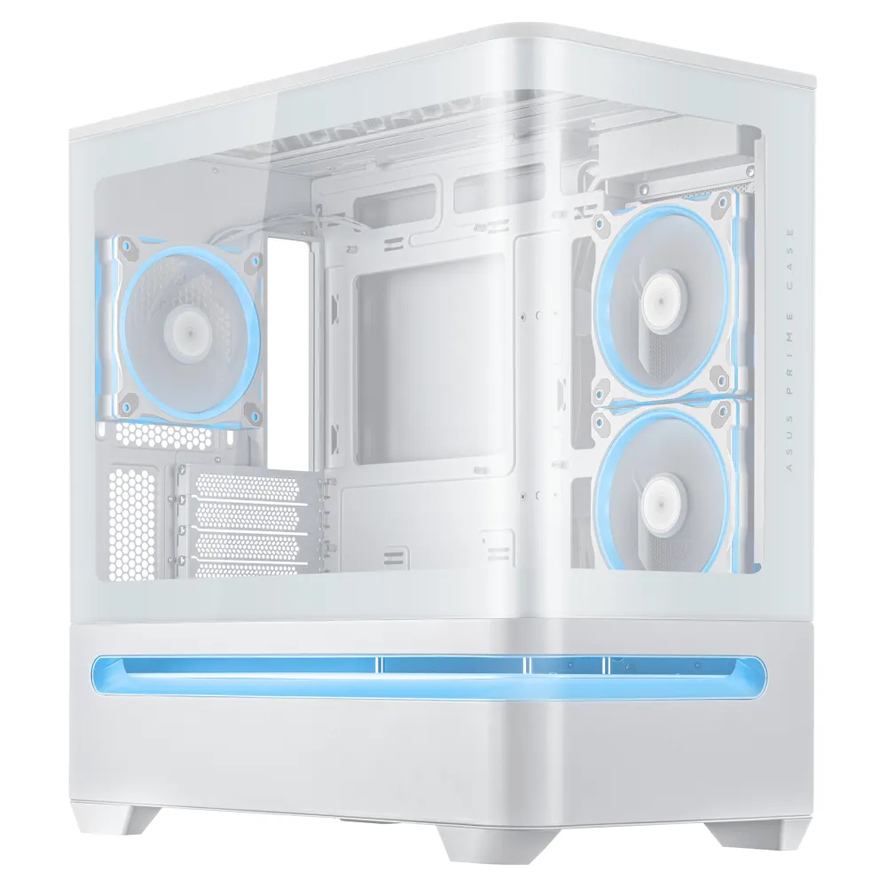 Asus Prime AP202 TG ARGB White Case Micro-ATX Vetro Temperato