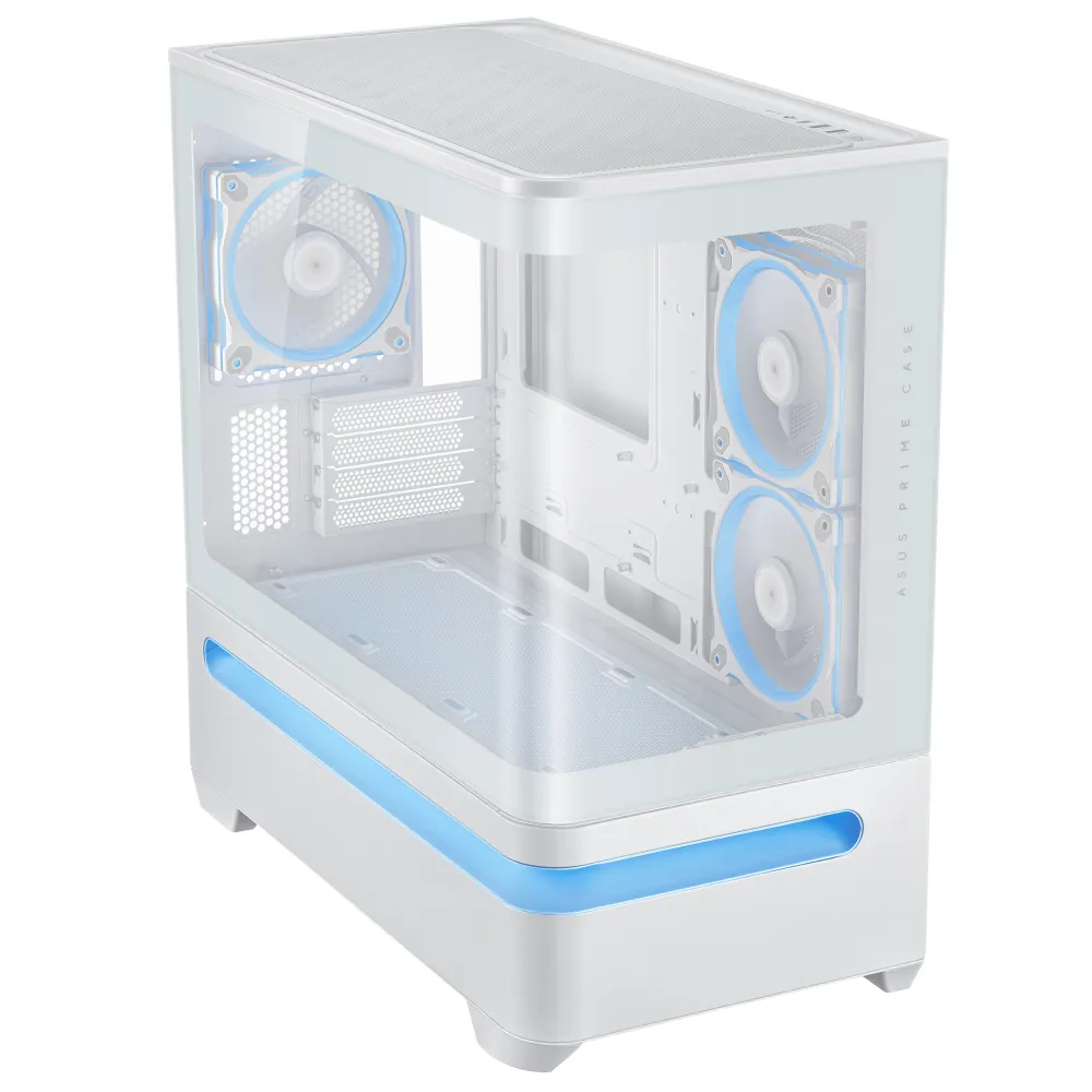 Asus Prime AP202 TG ARGB White Case Micro-ATX Vetro Temperato