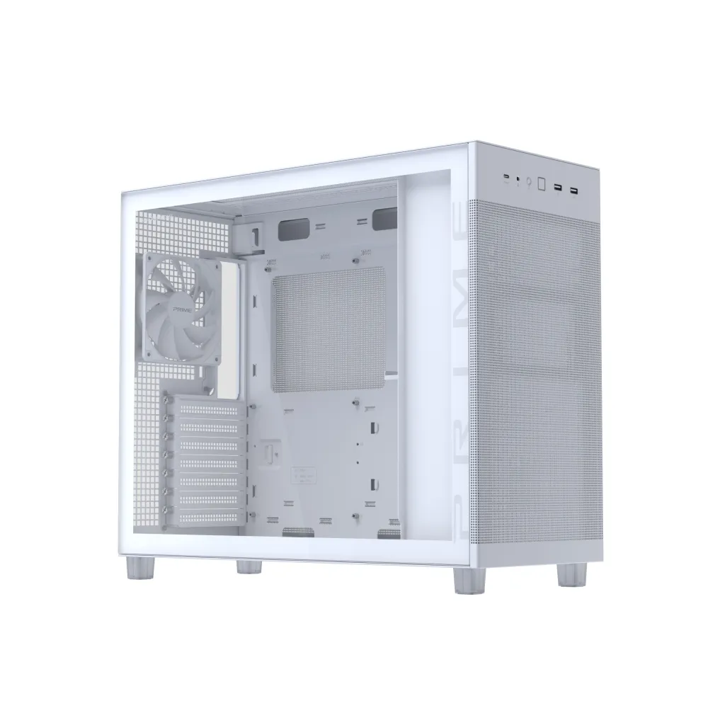 Asus Prime AP303 TG White Case Micro-ATX Vetro Temperato