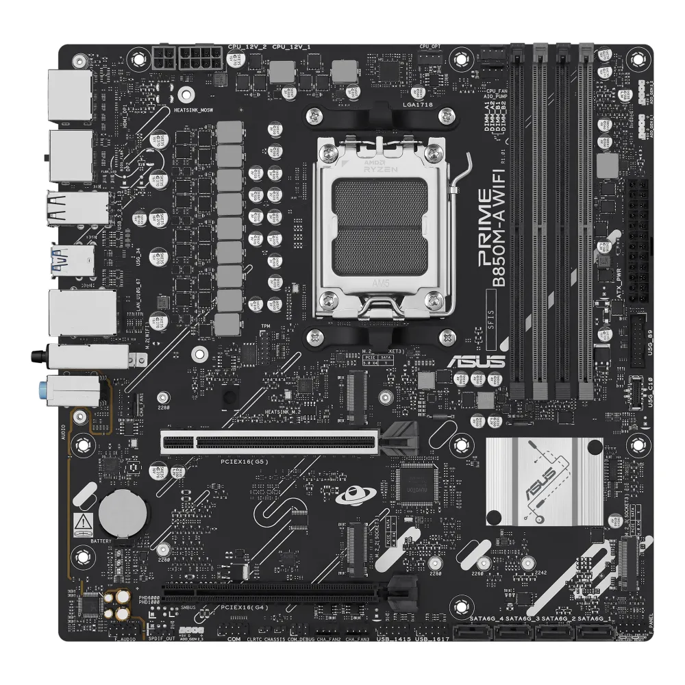 Asus Prime B850M-A WiFi Motherboard Micro-ATX AMD AM5