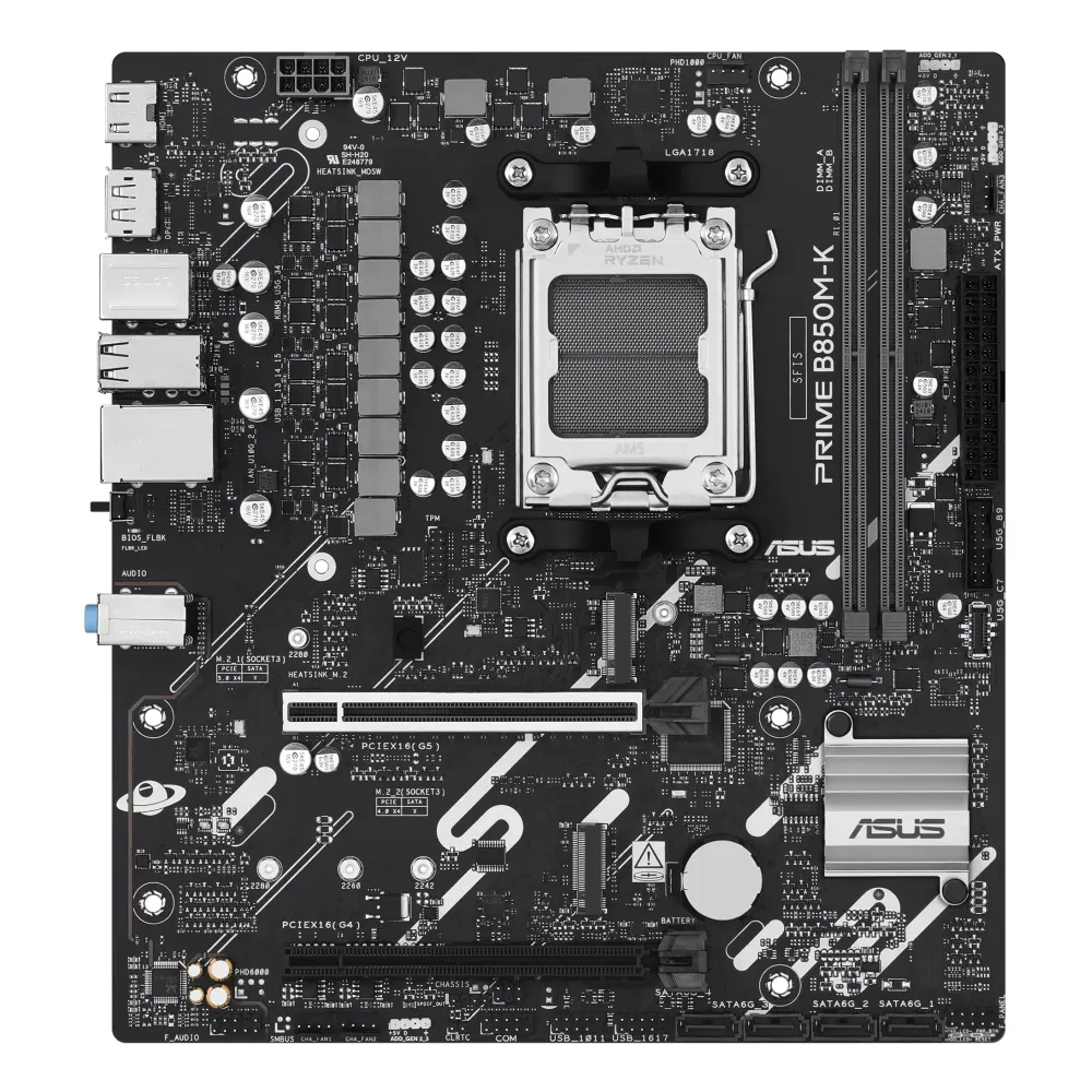 Asus Prime B850M-K Motherboard Micro-ATX AMD AM5