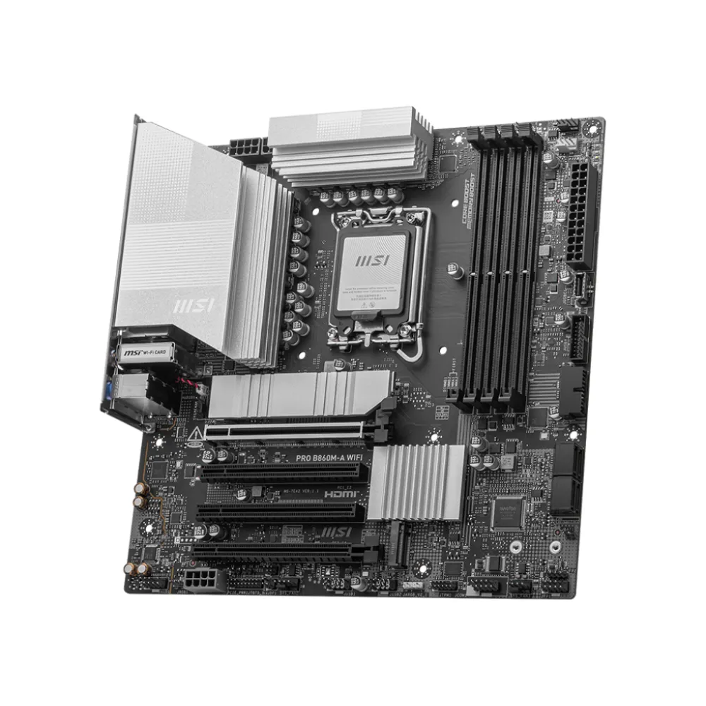MSI PRO B860M-A Wi-Fi Intel B860 4*DDR5 3*M.2 4*SataIII sk1851 HDMI/DisplayPort mATX