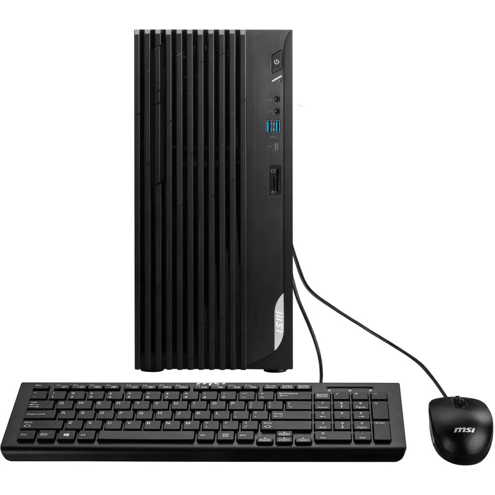 MSI Pro DP180 14NUC-424IT Intel® Core™ i7-14700F 16 GB DDR4-SDRAM 1 TB SSD NVIDIA GeForce RTX 4060 Windows 11 Pro Desktop PC Nero