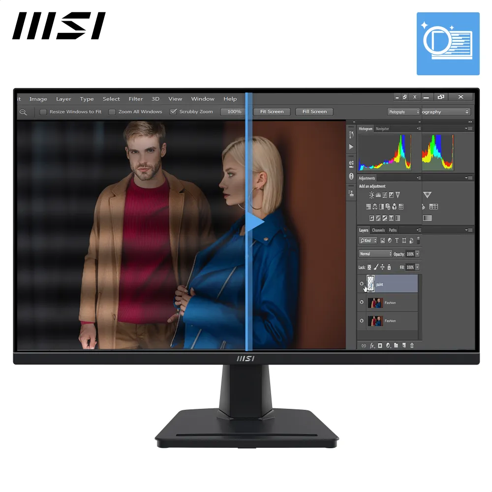 MSI PRO MP245G 23.8" Full HD 100Hz 1ms IPS Speaker HDMI DP