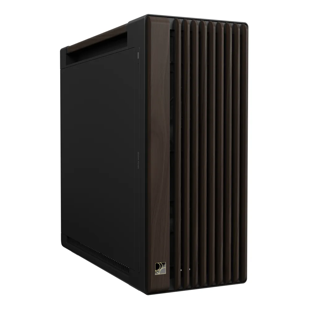 Asus ProArt PA602 Wood Modern Black Mid-Tower Legno Noce Pannello Metallo