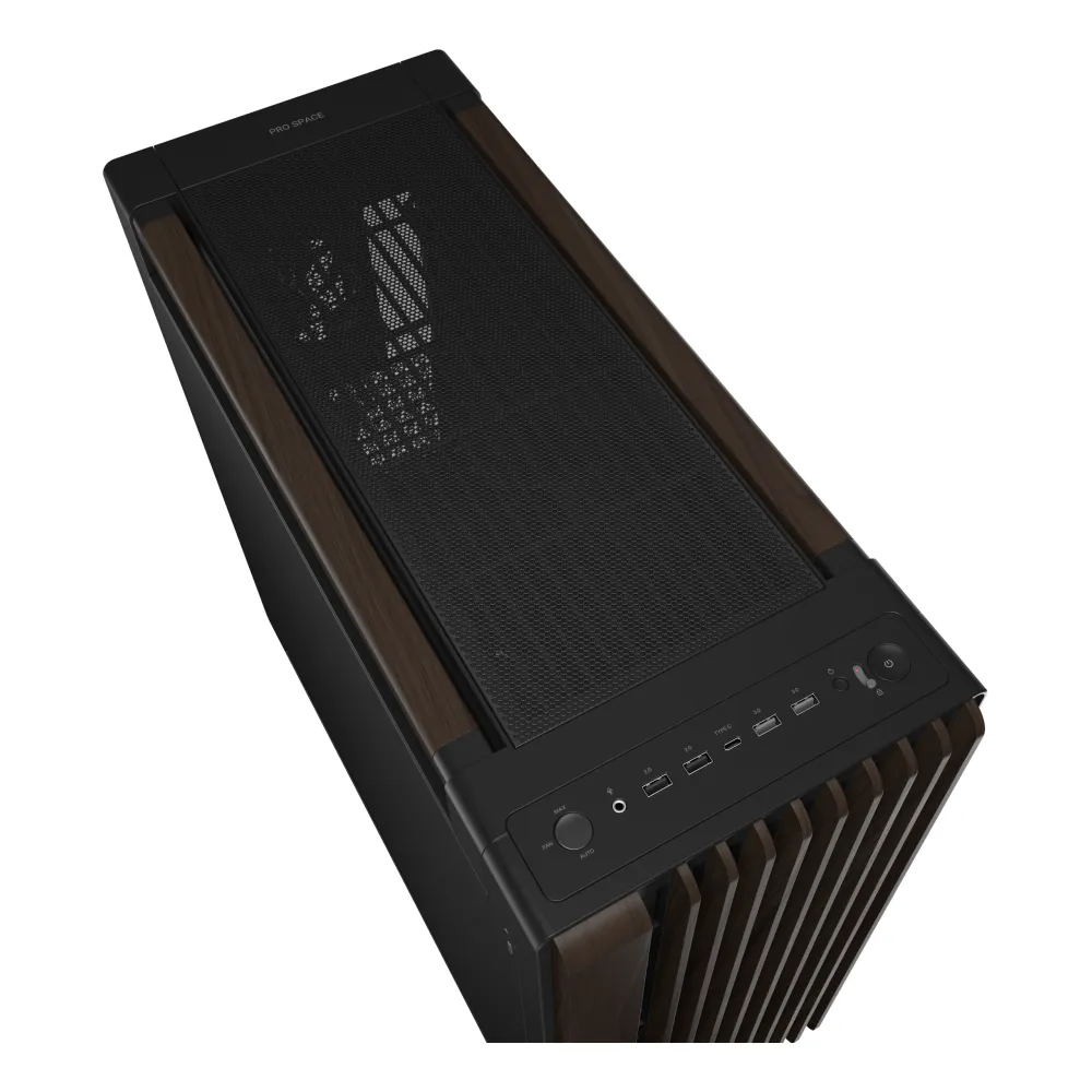 Asus ProArt PA602 Wood Modern Black Mid-Tower Legno Noce Pannello Metallo