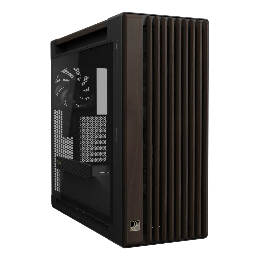 Asus ProArt PA602 Wood Modern Black Mid-Tower Legno Noce Vetro Temperato