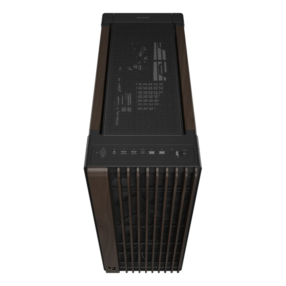 Asus ProArt PA602 Wood Modern Black Mid-Tower Legno Noce Vetro Temperato