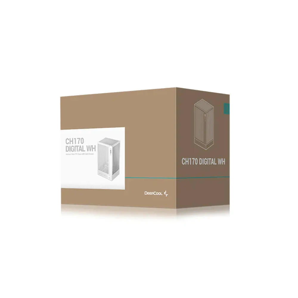 DeepCool R-CH170-WHNPI0D-G-1 computer case Tower Bianco