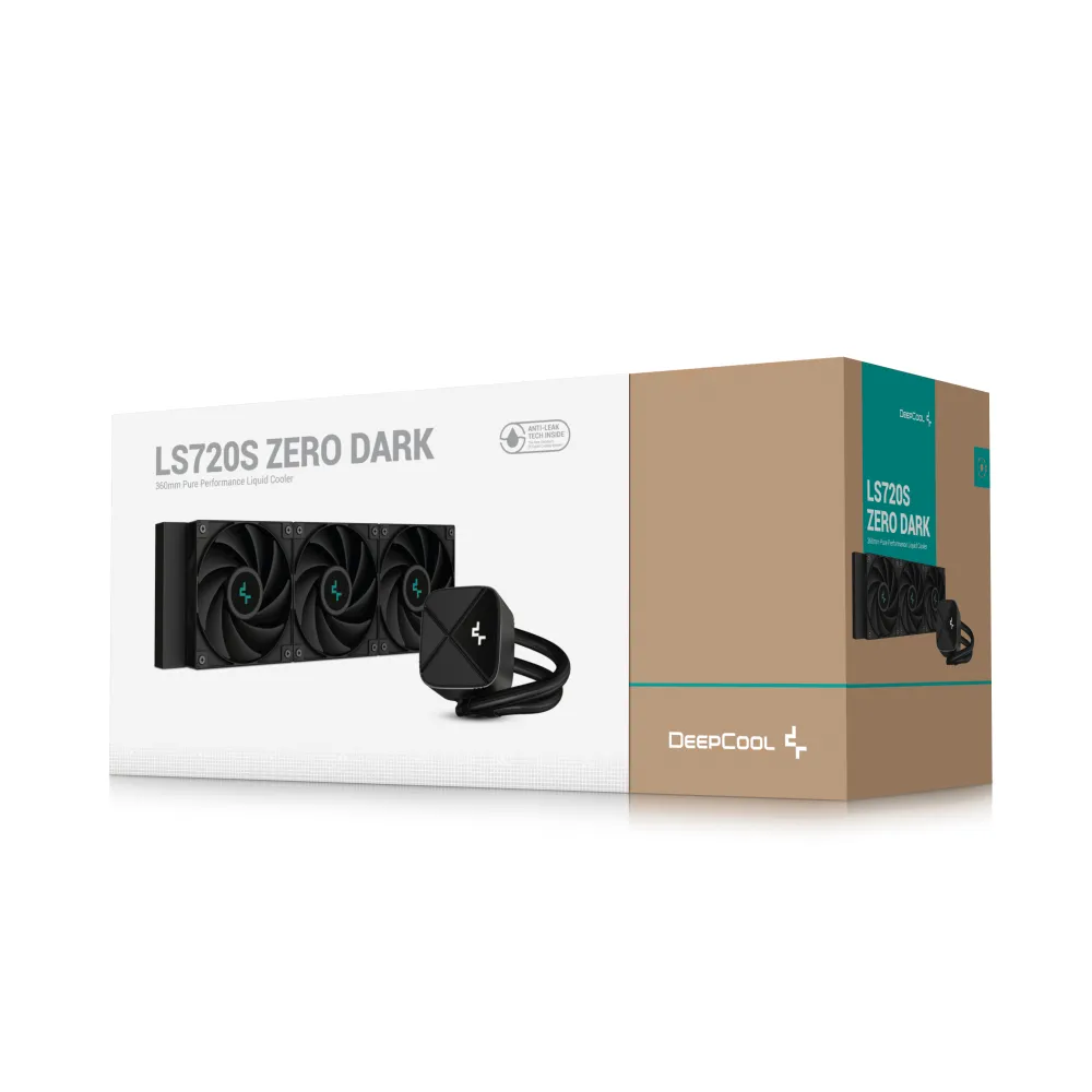 DeepCool LS720S Zero Dark Dissipatore a Liquido 12 cm Nero 1 pz