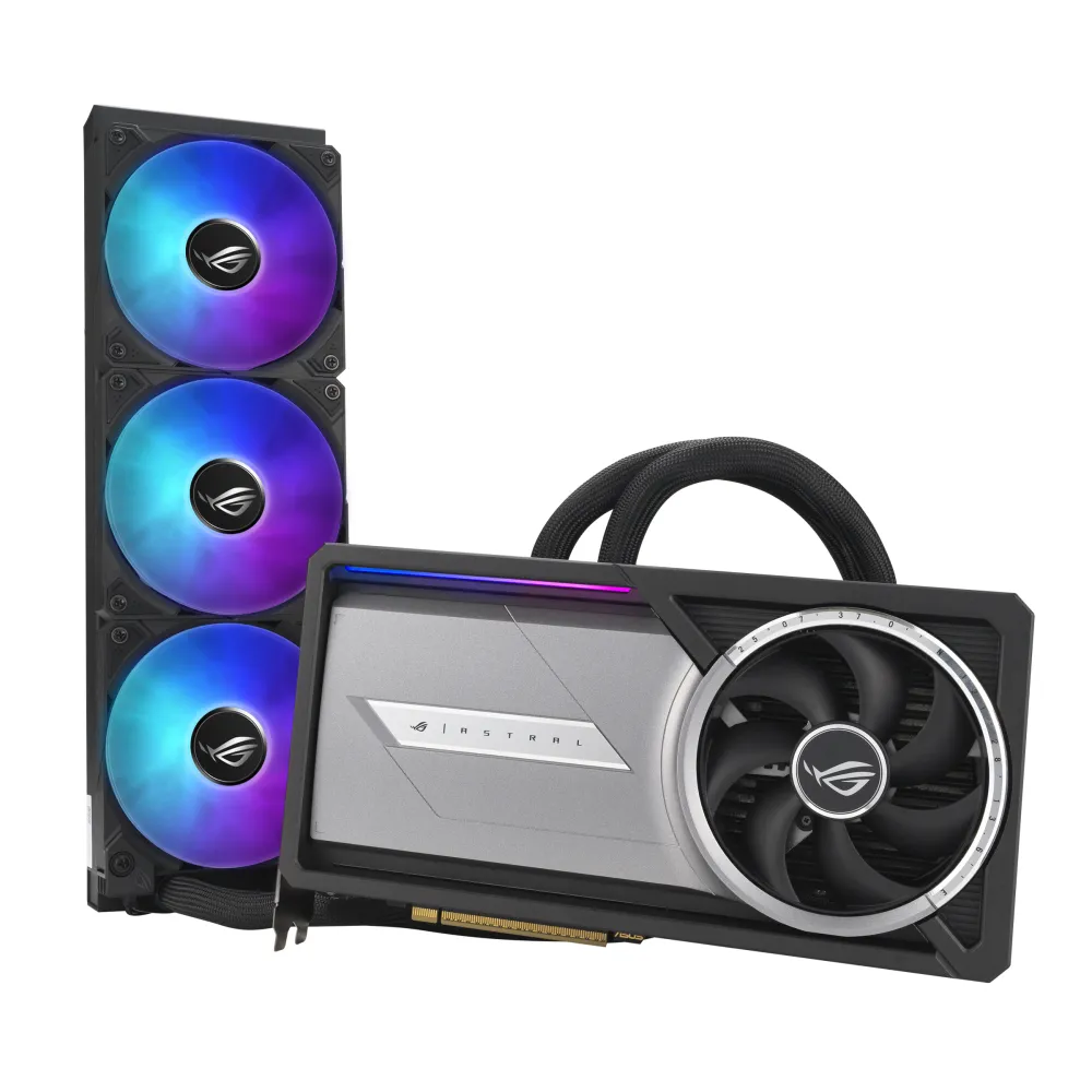 ASUS ROG Astral-LC-RTX5090-O32G-GAMING NVIDIA GeForce RTX 5090 32 GB GDDR7, 7680 x 4320 Pixel 512 bit 28 Gbit/s PCI Express 5.0, Quantità porte HDMI: 2, DisplayPorts: 3