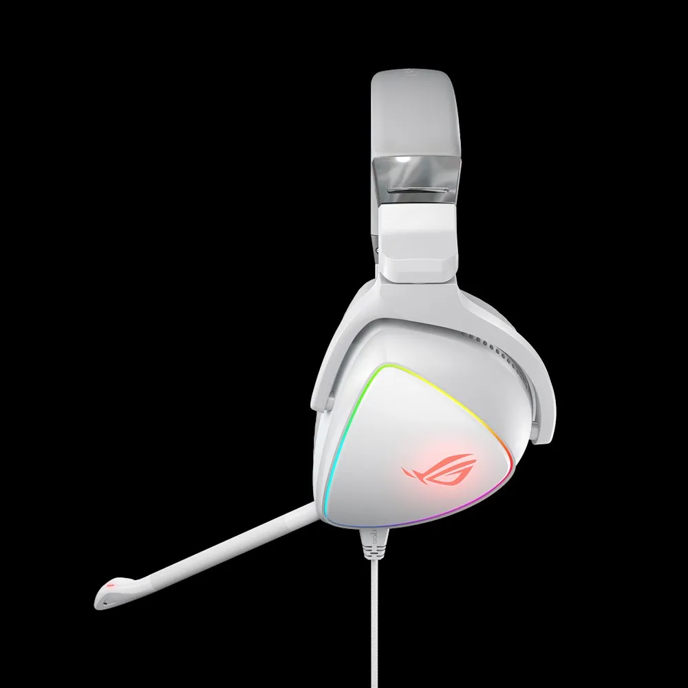 ASUS ROG Delta White Edition Auricolare Cablato A Padiglione Gaming USB tipo-C Bianco