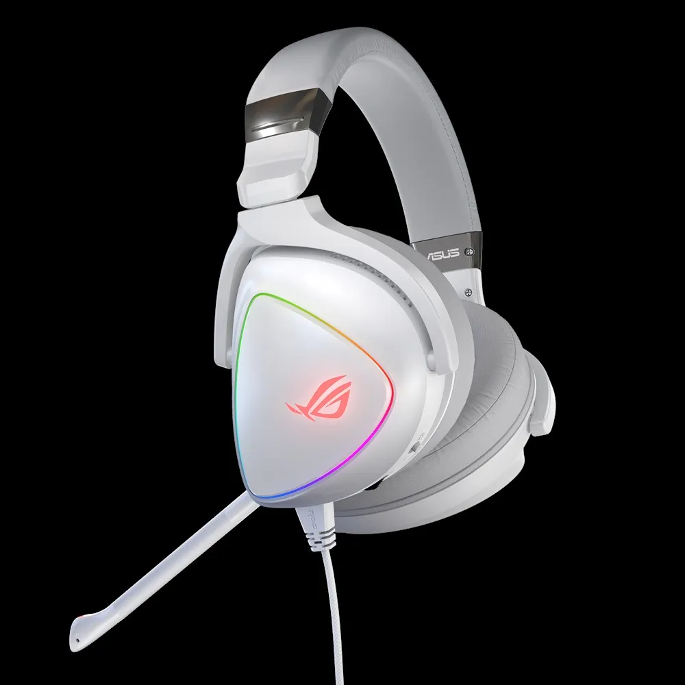 ASUS ROG Delta White Edition Auricolare Cablato A Padiglione Gaming USB tipo-C Bianco