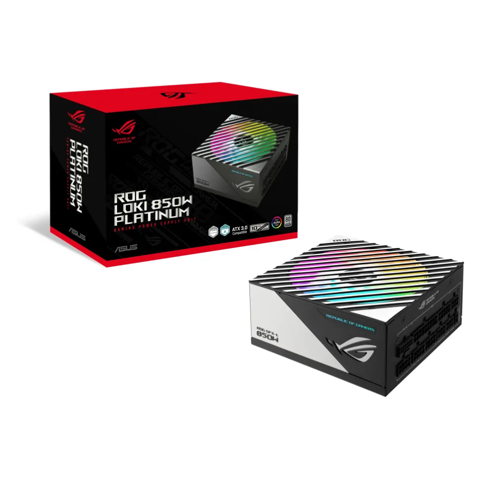 ASUS ROG Loki SFX-L 850W Platinum Alimentatore ATX Nero, Argento