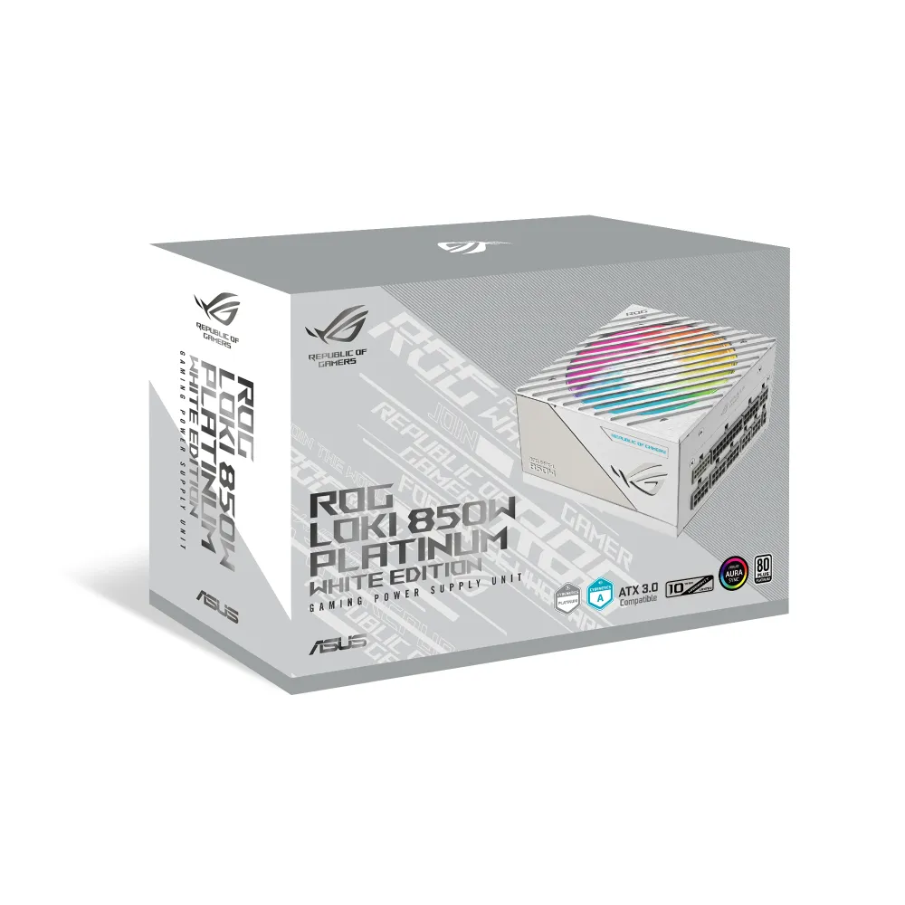 ASUS ROG Loki SFX-L 850W Platinum White Alimentatore ATX Bianco