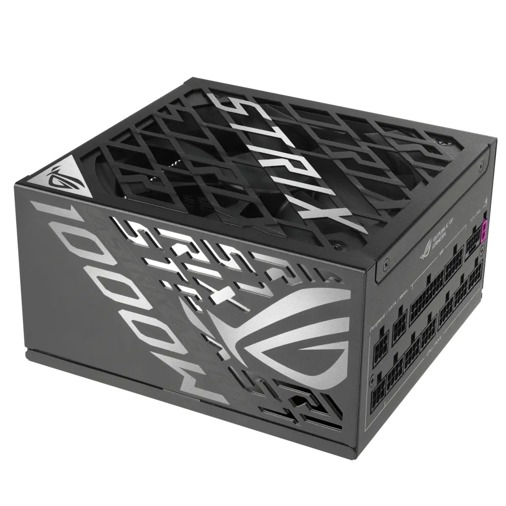 ASUS ROG-STRIX-1000P-GAMING Alimentatore 1000W 80 PLUS Platinum ATX Nero, Argento