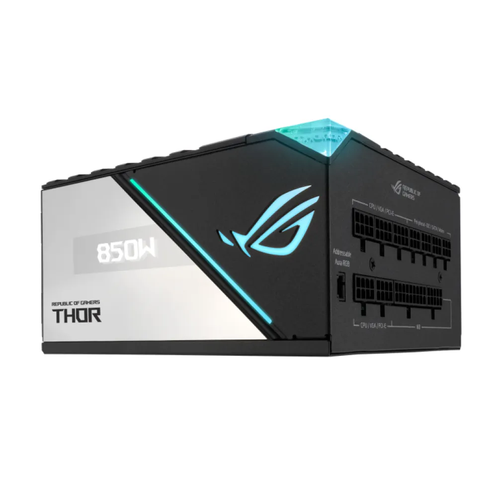 ASUS ROG THOR 850W Platinum II Alimentatore ATX Nero, Blu, Grigio