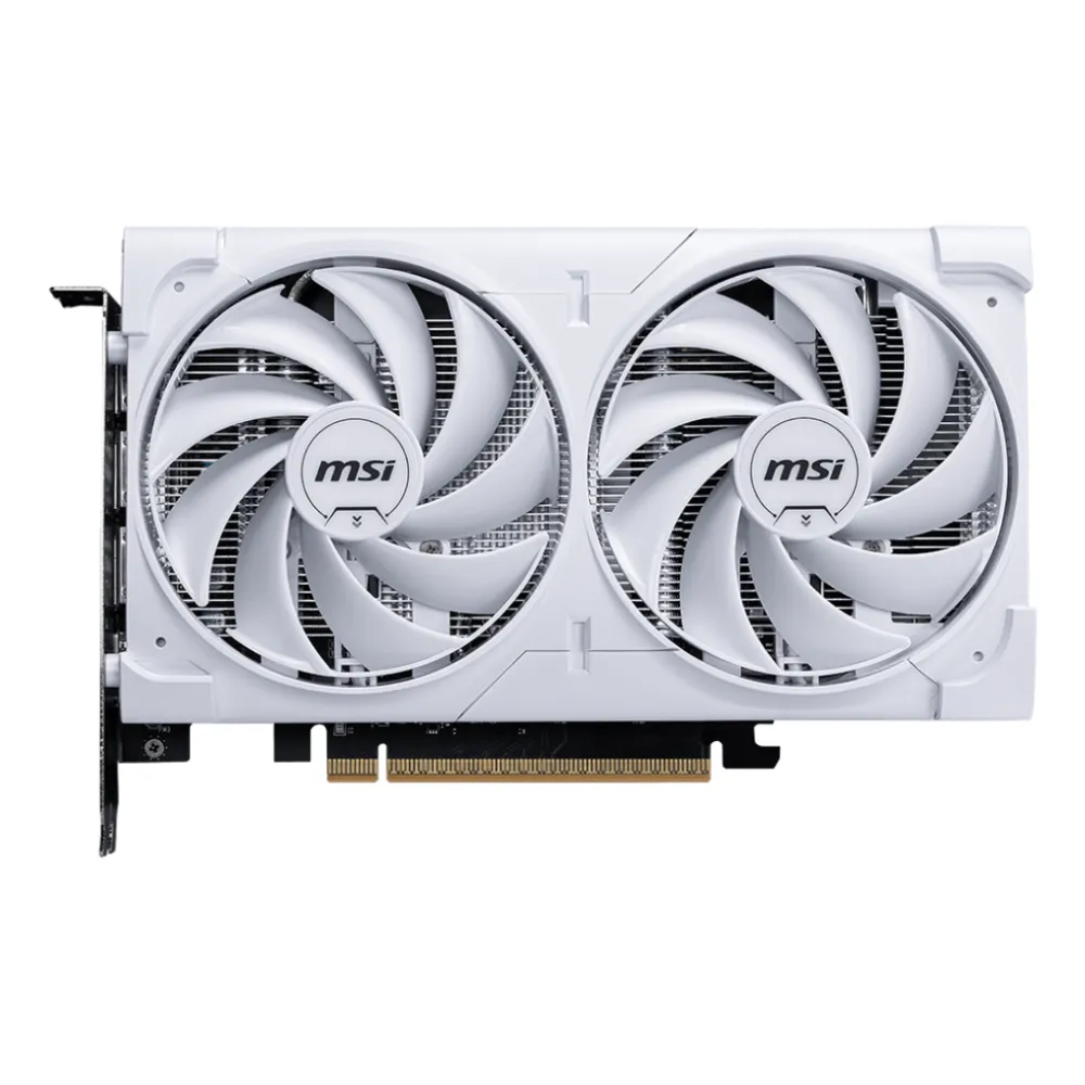 MSI GeForce RTX 5060 8G VENTUS 2X OC WHITE NVIDIA 8 GB GDDR7, 7680 x 4320 Pixel 128 bit 28 Gbit/s PCI Express x16 5.0, Quantità porte HDMI: 1, DisplayPorts: 3, Bianco