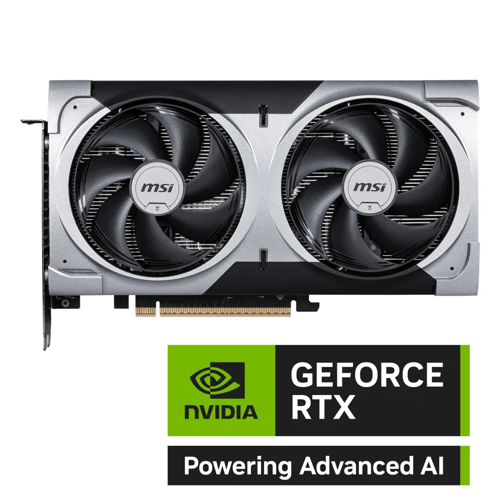 MSI VENTUS GeForce RTX 5060 TI 16G 2X OC PLUS NVIDIA 16 GB GDDR7, 7680 x 4320 Pixel 128 bit 28 Gbit/s PCI Express x16 5.0, Quantità porte HDMI: 1 Quantità DisplayPorts: 3