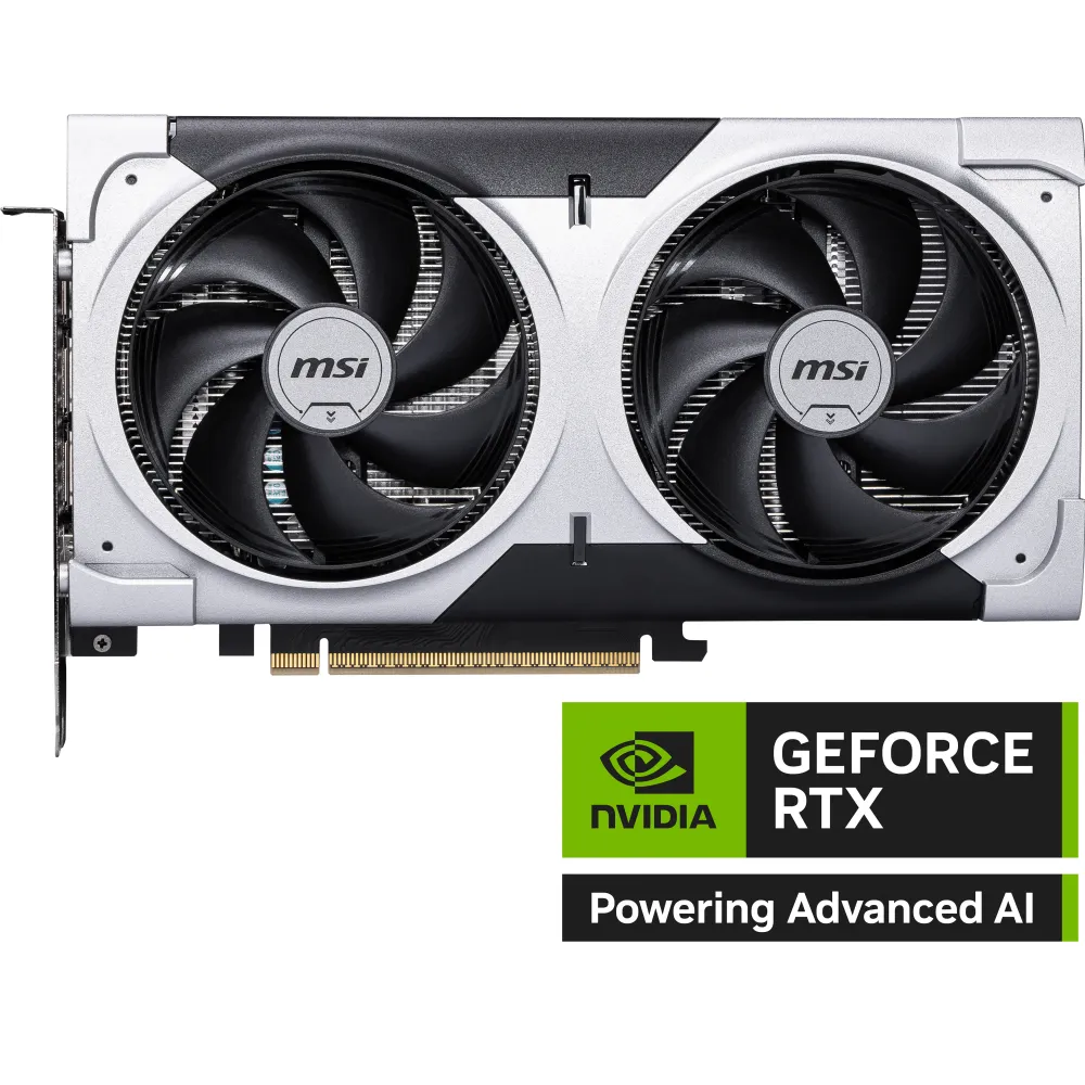 MSI GeForce RTX 5060 TI 8G VENTUS 2X OC PLUS NVIDIA 8 GB GDDR7, 7680 x 4320 Pixel 128 bit 28 Gbit/s PCI Express x16 5.0, Quantità porte HDMI: 1, DisplayPorts: 3