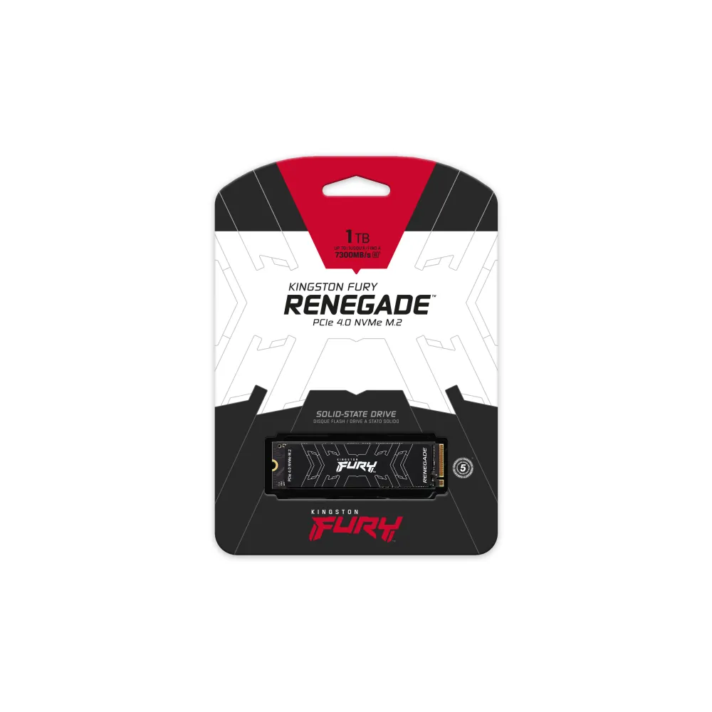 Kingston Fury Renegade SSD 1TB M.2 NVMe PCIe 4.0 7300/3900 MB/s