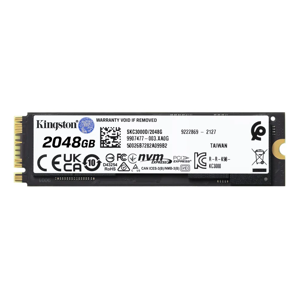 Kingston KC3000 SSD 2TB M.2 NVMe PCIe 4.0 7000/7000 MB/s