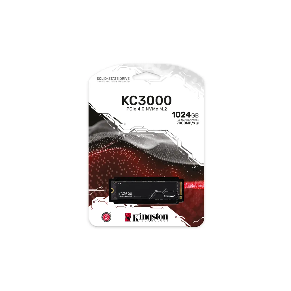 Kingston KC3000 SSD 1TB M.2 NVMe PCIe 4.0 7000/3900 MB/s