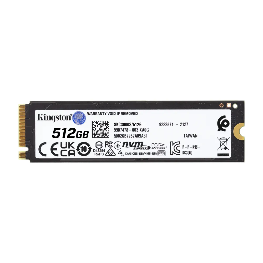 Kingston KC3000 SSD 512GB M.2 NVMe PCIe 4.0 7000/3900 MB/s