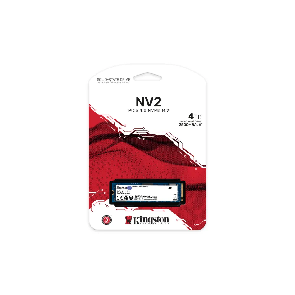 Kingston NV2 SSD 4TB M.2 NVMe PCIe 4.0 3500/2100 MB/s