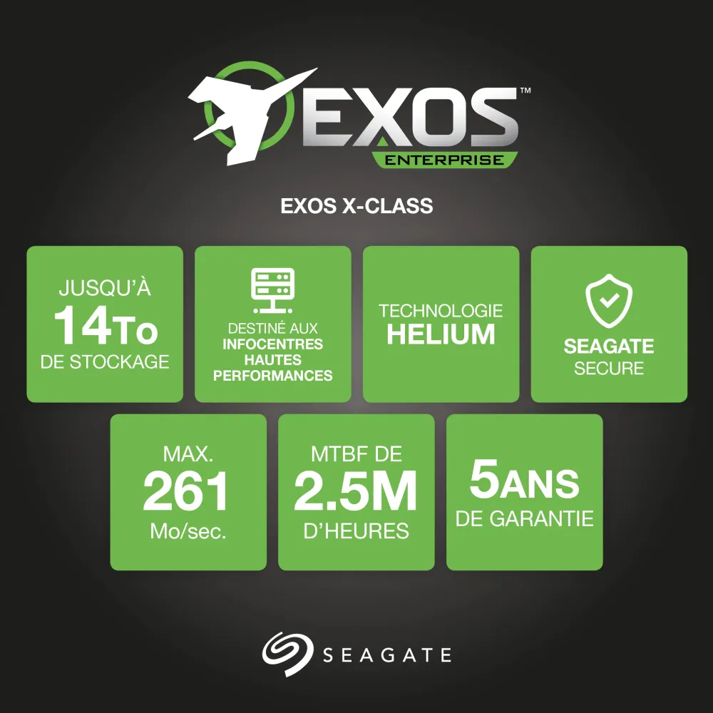 Seagate Enterprise ST12000NM0007 disco rigido interno 12 TB 7200 Giri/min 256 MB 3.5" Serial ATA III