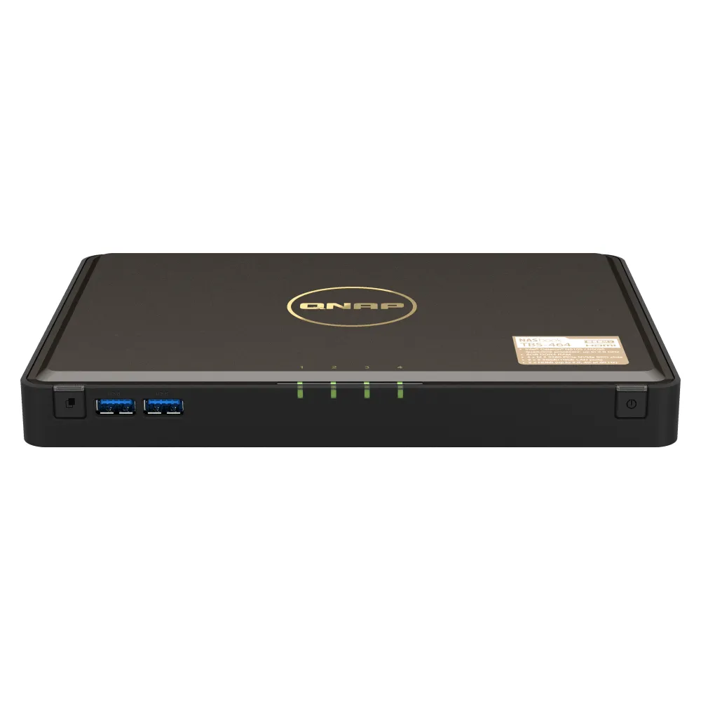 QNAP TBS-464 NAS Desktop Intel® Celeron® N5105 8 GB DDR4 QNAP Turbo System Nero