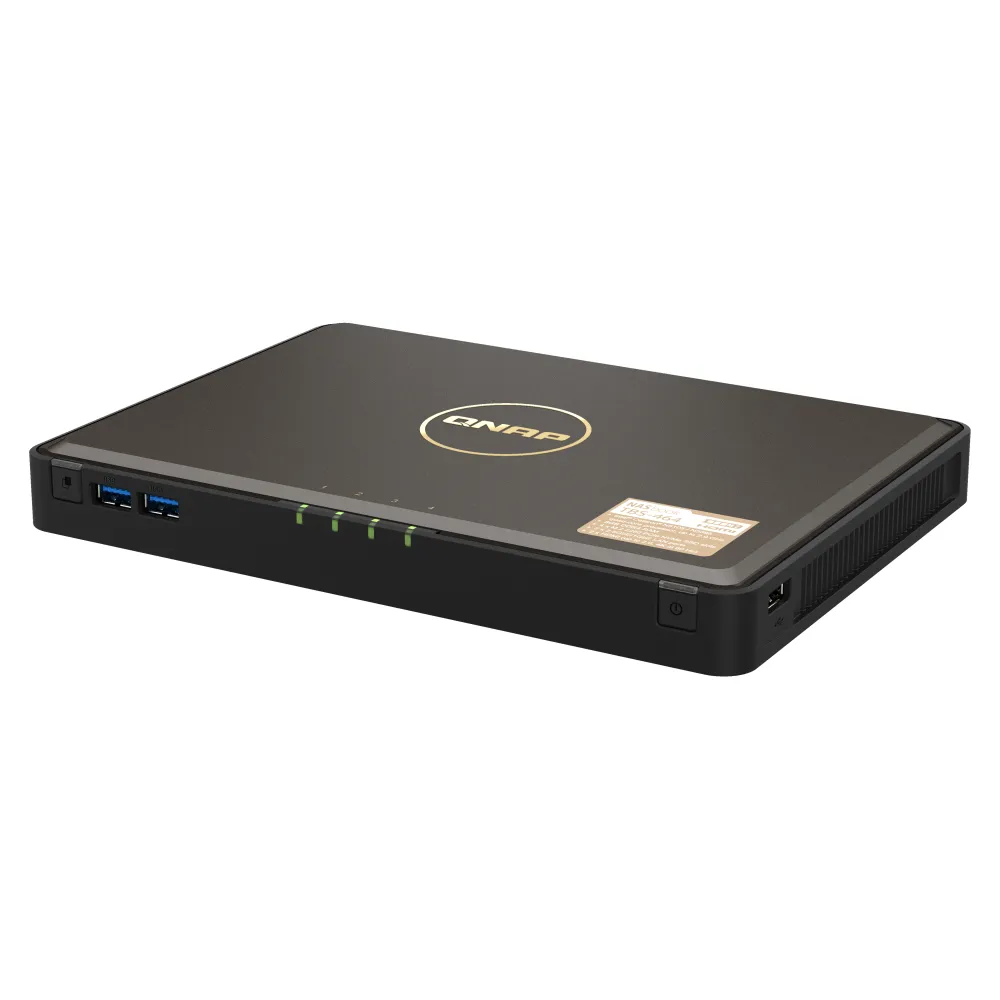 QNAP TBS-464 NAS Desktop Intel® Celeron® N5105 8 GB DDR4 QNAP Turbo System Nero