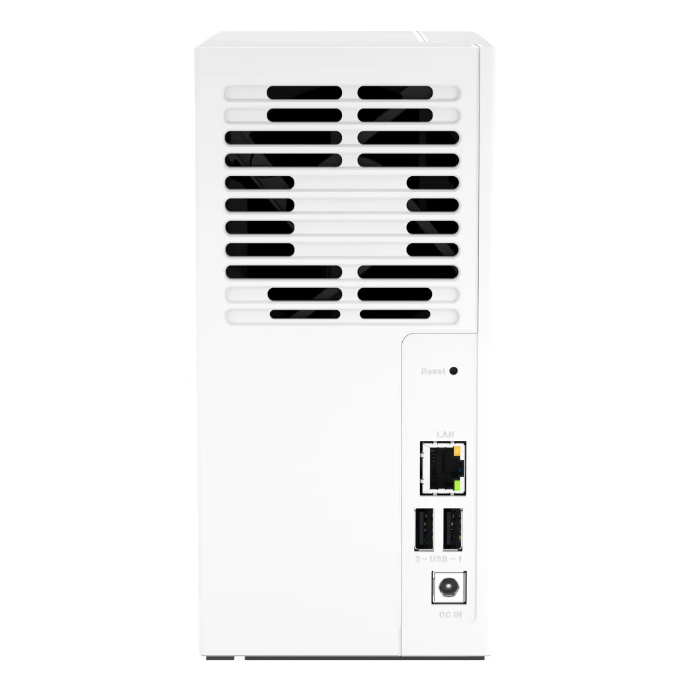 QNAP TS-233 server NAS e di archiviazione Mini Tower ARM Cortex-A55 2 GB QNAP QTS Bianco