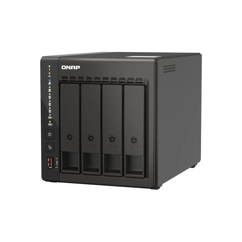 QNAP TS-453E NAS Tower Intel® Celeron® J6412 8 GB QNAP QTS Nero
