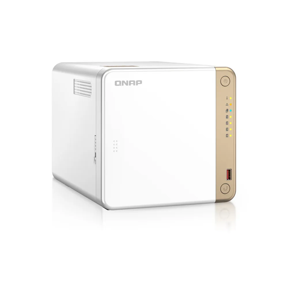 QNAP TS-462-4G server NAS e di archiviazione Tower Intel® Celeron® N4505 2 GB DDR4 QNAP QTS Bianco