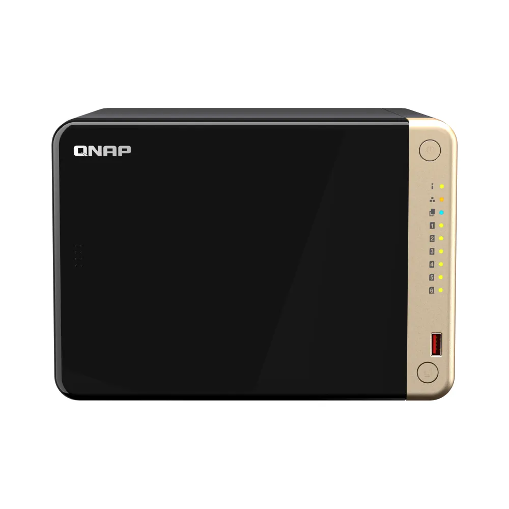 QNAP TS-664 NAS Tower Intel® Celeron® N5095 8 GB DDR4 QNAP QTS Nero