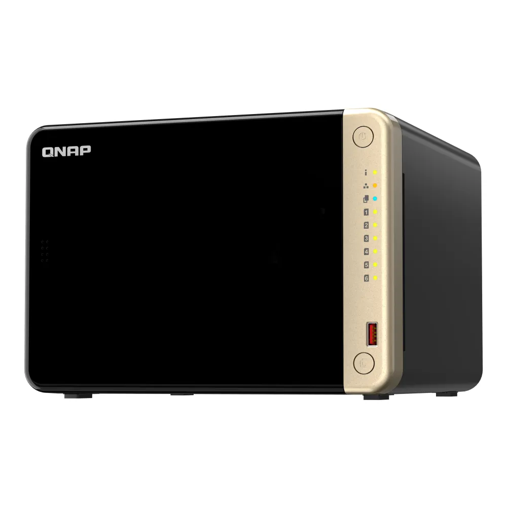QNAP TS-664 NAS Tower Intel® Celeron® N5095 8 GB DDR4 QNAP QTS Nero