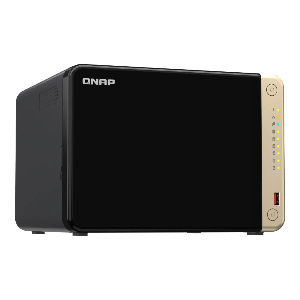 QNAP TS-664 NAS Tower Intel® Celeron® N5095 8 GB DDR4 QNAP QTS Nero