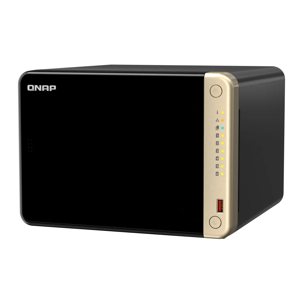 QNAP TS-664 NAS Tower Intel® Celeron® N5095 8 GB DDR4 QNAP QTS Nero