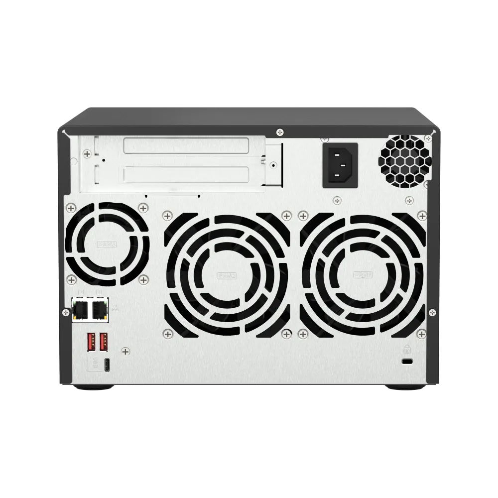 QNAP TS-673A NAS Tower AMD Ryzen™ V1500B 8 GB DDR4 QNAP Turbo System Nero
