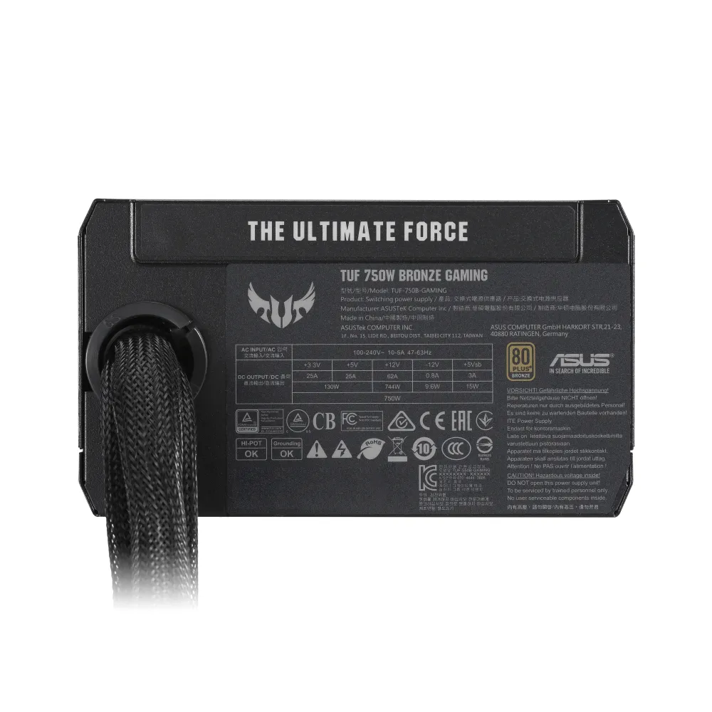 ASUS TUF-GAMING-750B Alimentatore 750W 80 PLUS Bronze ATX Nero