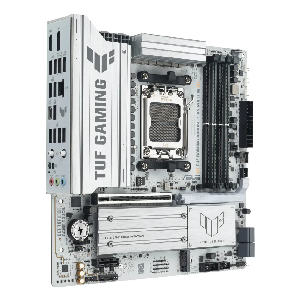 Asus TUF Gaming B850M-PLUS WiFi 7 W Motherboard Micro-ATX AMD AM5 White