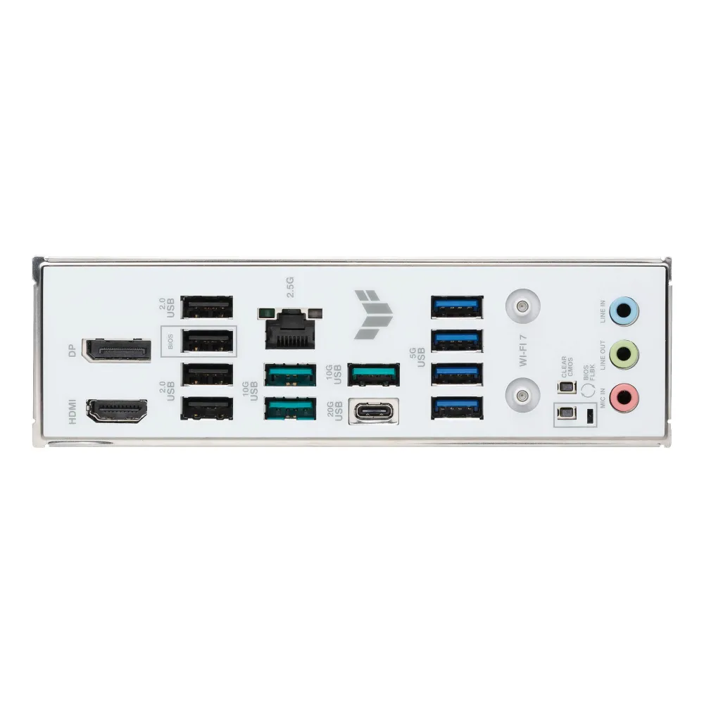 Asus TUF Gaming B850M-PLUS WiFi 7 W Motherboard Micro-ATX AMD AM5 White