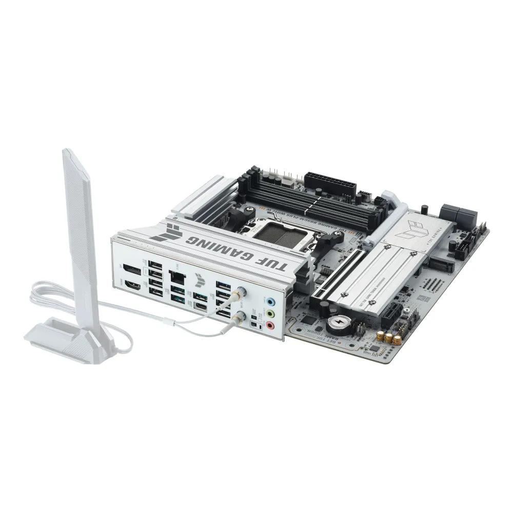 Asus TUF Gaming B850M-PLUS WiFi 7 W Motherboard Micro-ATX AMD AM5 White