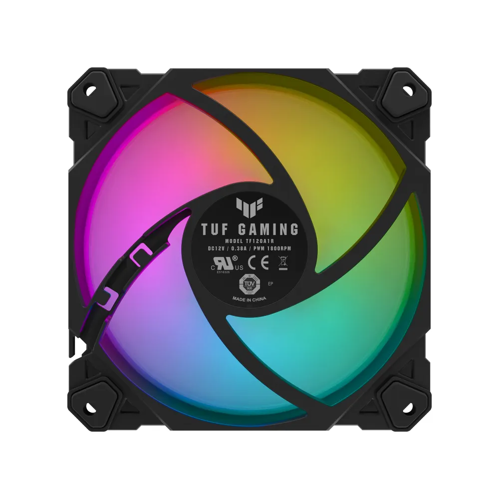 ASUS TUF Gaming TF120 ARGB Fan - Triple Fan Kit with ARGB Controller Ventola 12 cm Nero
