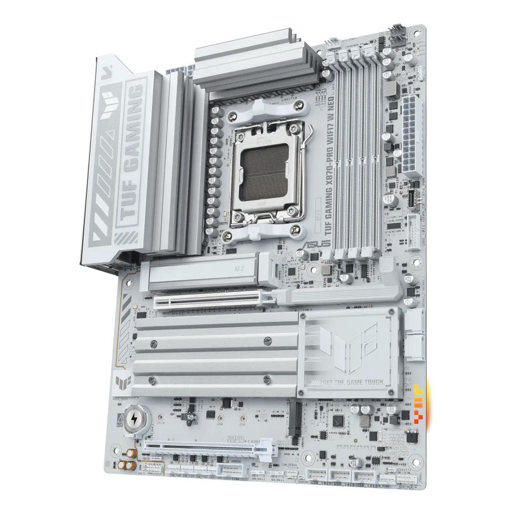 Asus TUF Gaming X870-Pro WiFi 7 W Neo Motherboard ATX AMD AM5 White
